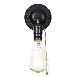 Vintage Pull Chain Switch Scones Wall Lamp