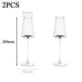 Transparent High-End Wine Glass With Elegant Style