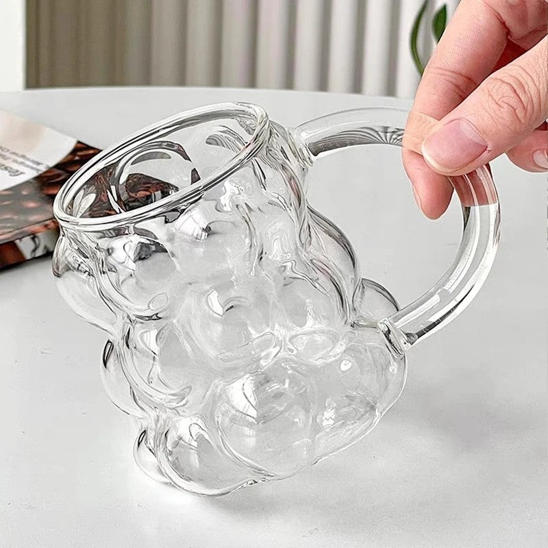 Ins Style Transparent Glass Cup Heat Resistant