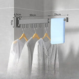 3 Rod Foldable Wall Mount Clothes Airer