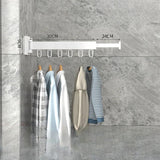 3 Rod Foldable Wall Mount Clothes Airer