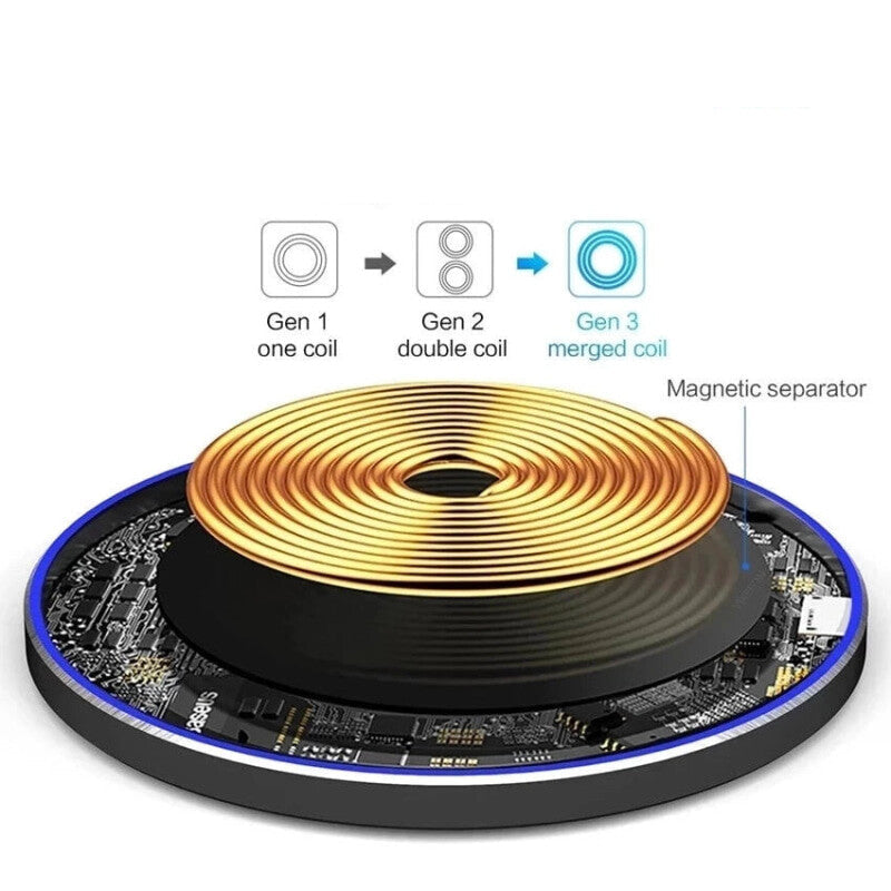 30W Qi Wireless Charger for Cell Phones