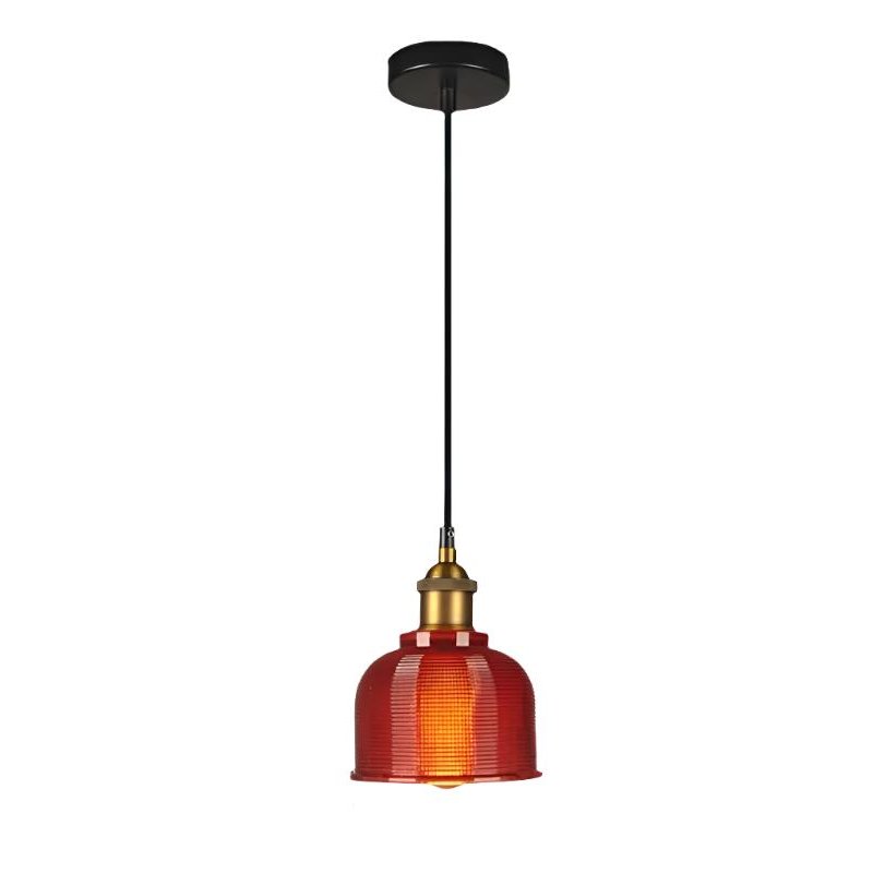 Retro European Color Glass Pendant Light