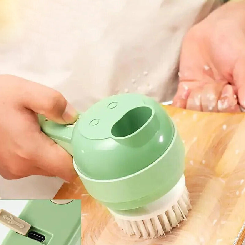 4 In 1 Electric Vegetable Cutter Mini Portable Food Processor