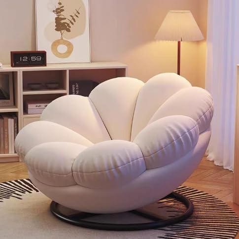 Sunflower Shape Detachable Cushion Swivel Chair