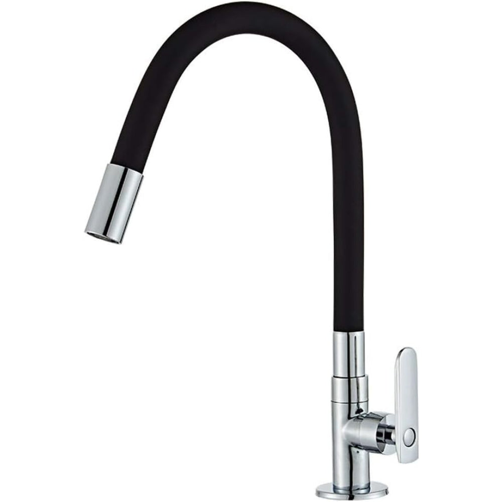 Silica Gel Rotating Deck Mount Kitchen Sink Faucet