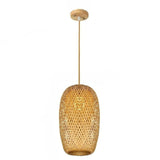 Bamboo Pendant Hand Knitted Chinese Style Lamps