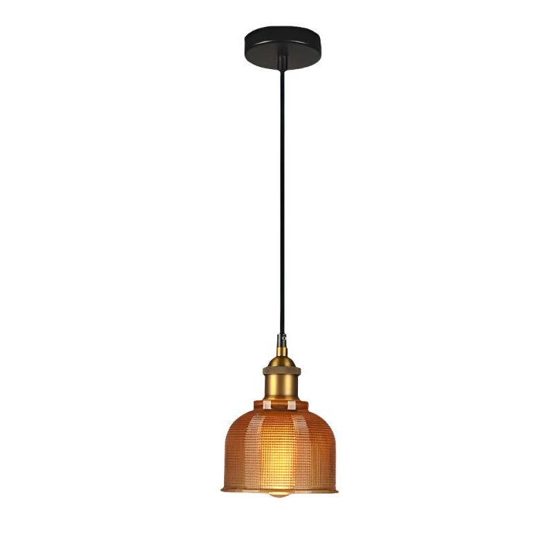 Retro European Color Glass Pendant Light