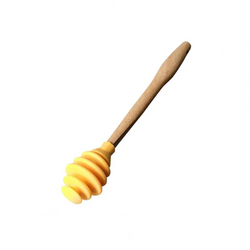Silicone Stirrer with Wooden Handle for Mixing