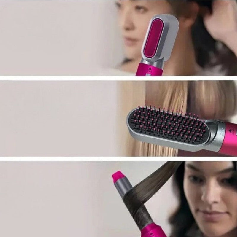 5 in 1 Hair Dryer Hot Comb Straightener and Air Curler