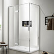 Stainless Steel Wall Inserted Double Shelves Storage