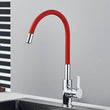 Silica Gel Rotating Deck Mount Kitchen Sink Faucet