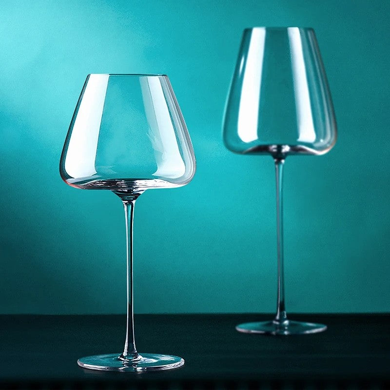 Transparent High-End Wine Glass With Elegant Style