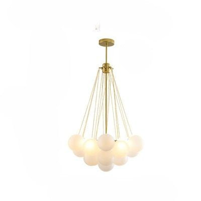 Frosted Glass Ball Chandelier Lamp