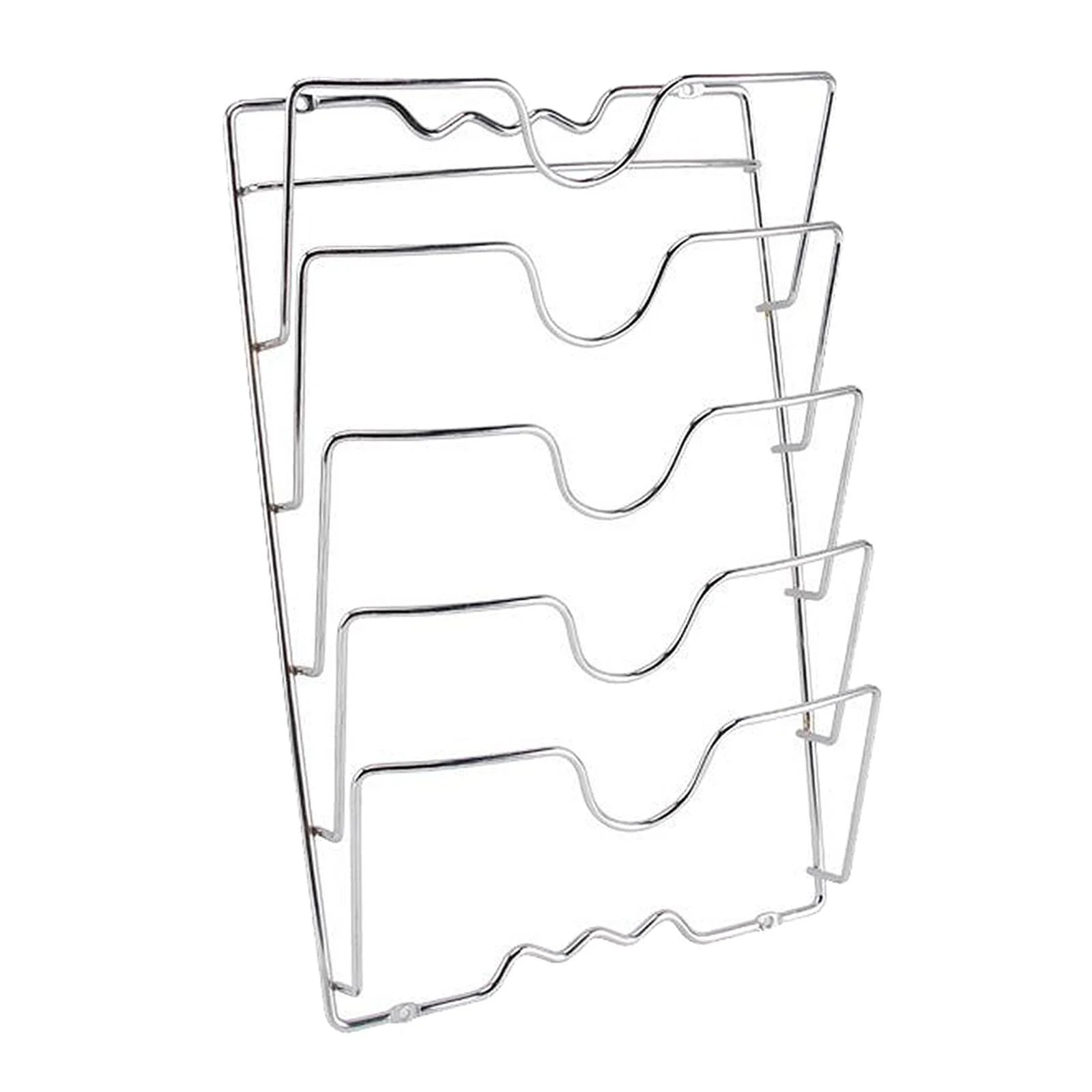 Metal Hanging Pot Lid Rack Kitchen Storage Organizer