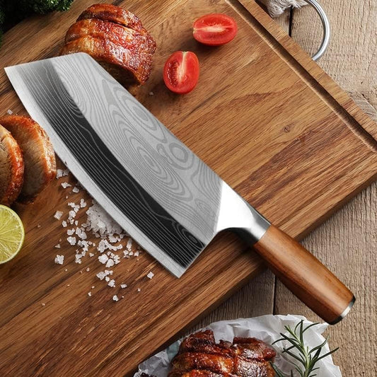 Stainless Steel Filleting Steak Kitchen Cleaver Knife