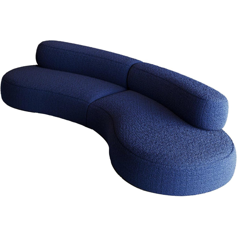 Curved Armless Vacuum Compressed Sectional Sofa