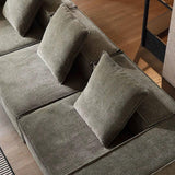 Oversized Deep Seat Compressed Corduroy Sofa