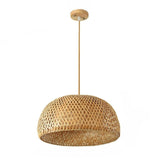 Bamboo Pendant Hand Knitted Chinese Style Lamps