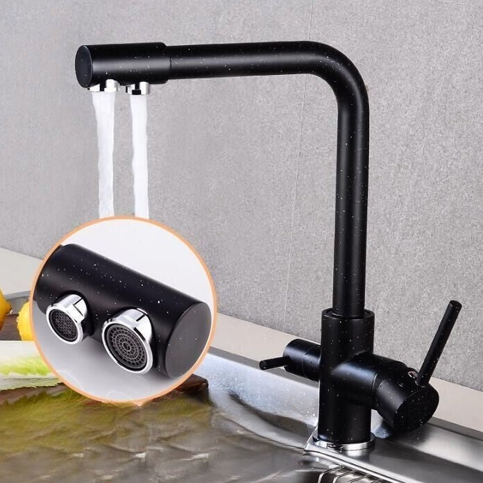 360 Degree Rotation Brass Drinking Filtered Water Kitchen Faucet