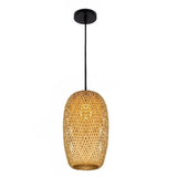 Bamboo Pendant Hand Knitted Chinese Style Lamps