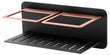 Jabonera Frontal Iman Negro Oro Rosa