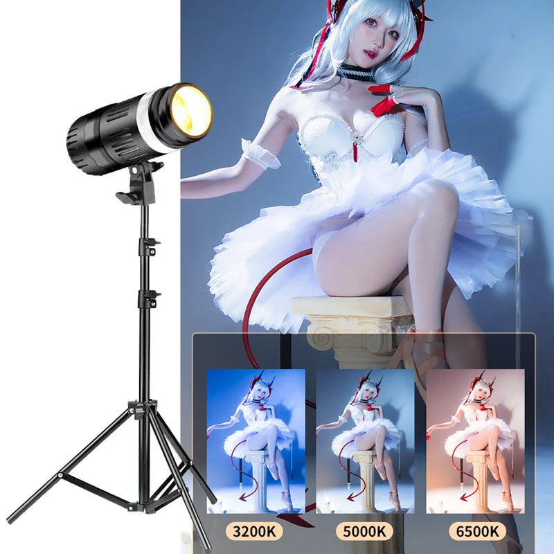 Spotlight Brightness Portable Photography Lighting Tripod