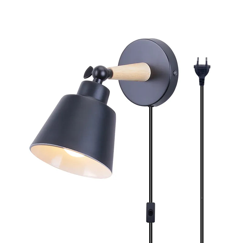 Plug Switch Nordic Style LED Wall Lamp