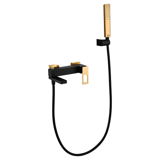 Grifo De Baño/Ducha  Suecia Negro Oro Brillo