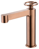 Monomando Lavabo Olimpo Oro Rosa Cepillado