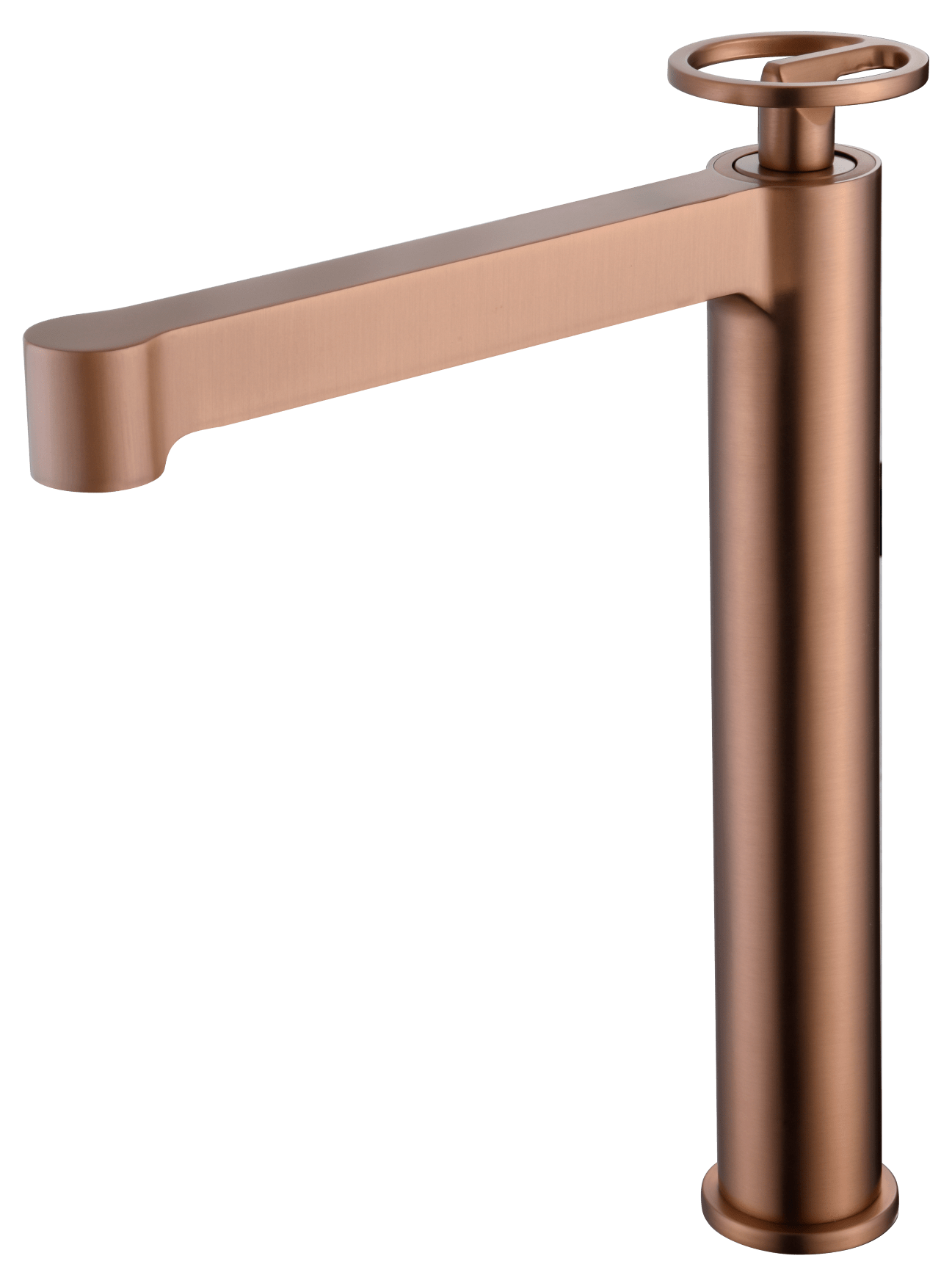 Monomando Lavabo Alto Olimpo Oro Rosa Cepillado