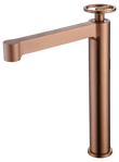 Monomando Lavabo Alto Olimpo Oro Rosa Cepillado