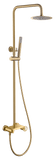 Conjunto Ducha Monomando Olimpo Oro Cepillado