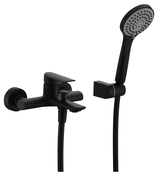 Grifo De Baño/Ducha  Ural Negro Mate