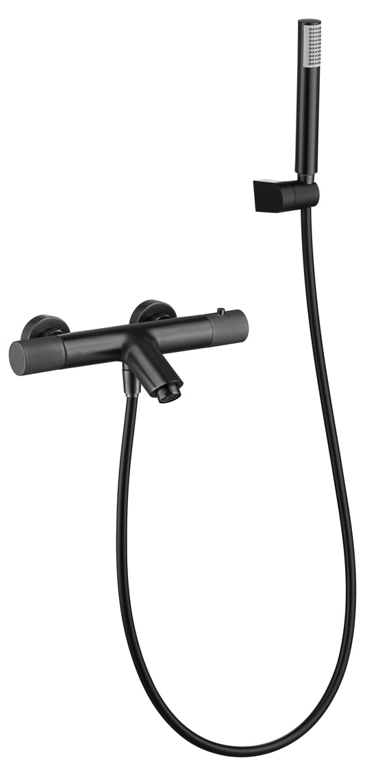 Grifo De Baño/Ducha Termostático  Line Black Gum Metal