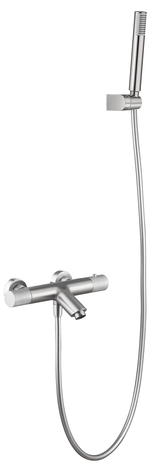 Grifo De Baño/Ducha Termostático  Line Níquel Cepillado