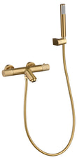 Grifo De Baño/Ducha Termostático Line Oro Cepillado