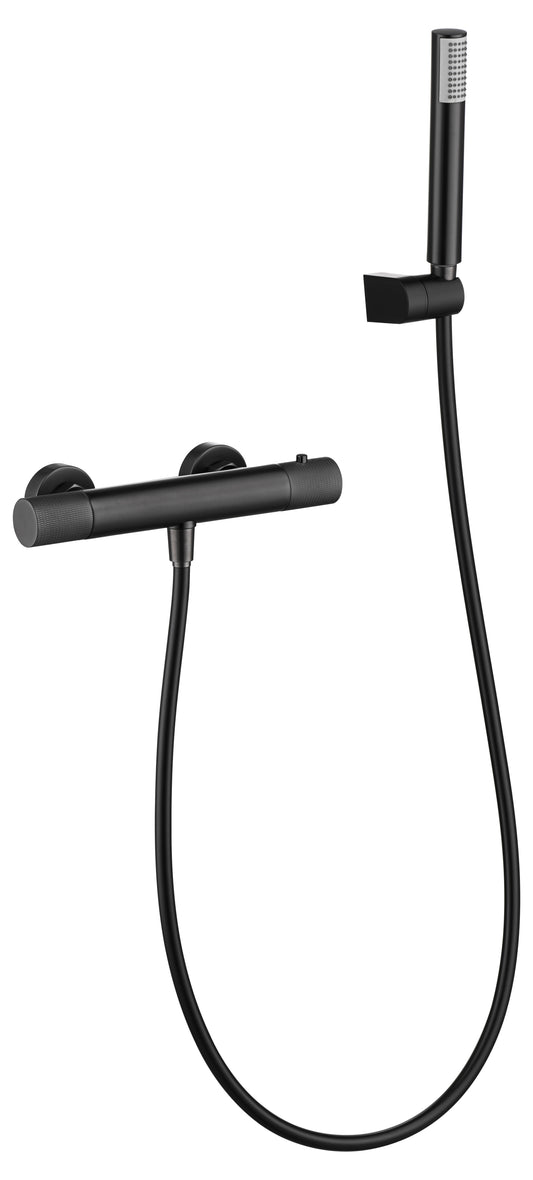 Grifo De Ducha Termostático  Line Black Gum Metal