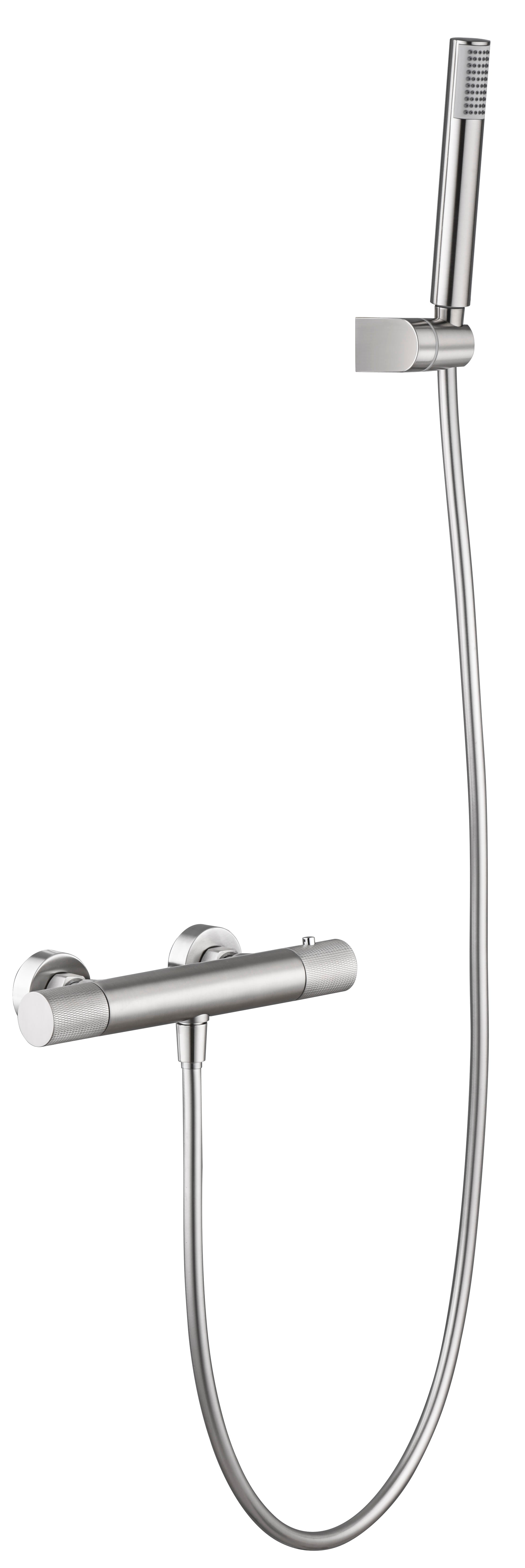 Grifo De Ducha Termostático  Line Níquel Cepillado