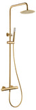 Conjunto Ducha Termostático Line Oro Cepillado