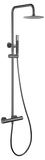 Conjunto Ducha Termostático Génova Black Gun Metal