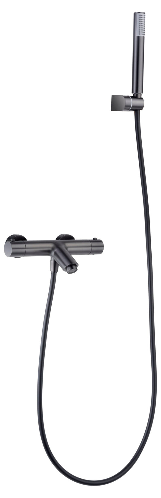 Kit Baño/Ducha Termostatico Monza Black Gun Metal
