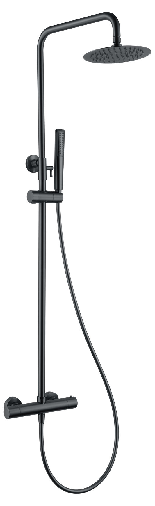Conjunto Ducha Termostático Nápoles Black Gun Metal