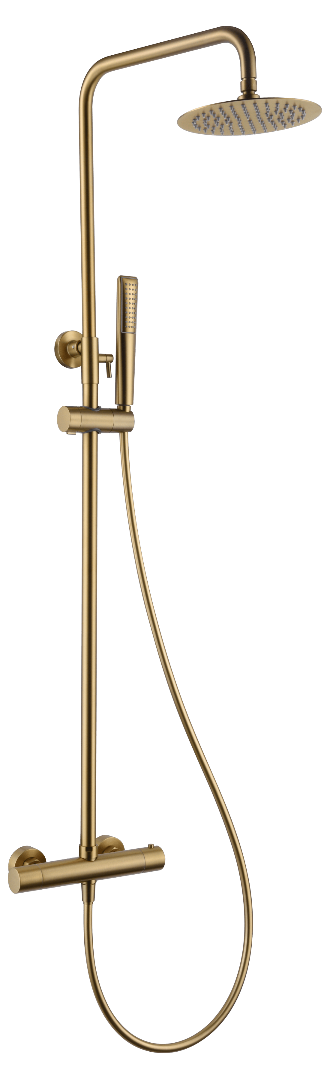 Conjunto Ducha Termostático Nápoles Oro Cepillado