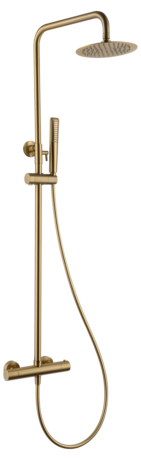 Conjunto Ducha Termostático Nápoles Oro Cepillado