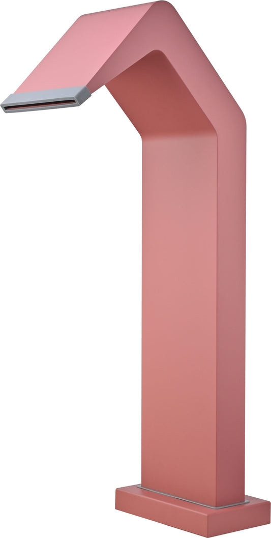 Cascada grande para piscina Niágara en acero inox S.316 Rosa coral