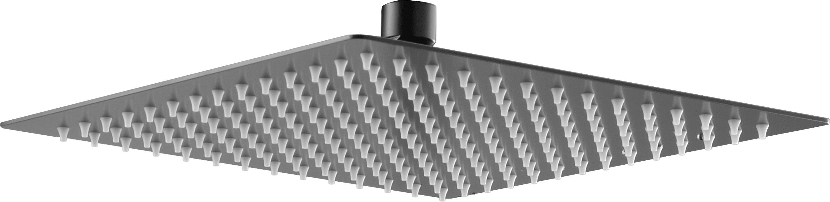 Rociador Cuadrado 30X30 Black Gun Metal