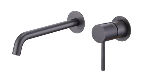 Monomando Lavabo Empotrado Monza Black Gun Metal