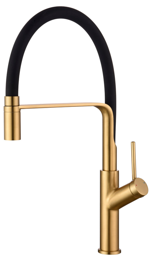 Grifo De Cocina Sena Oro Cepillado