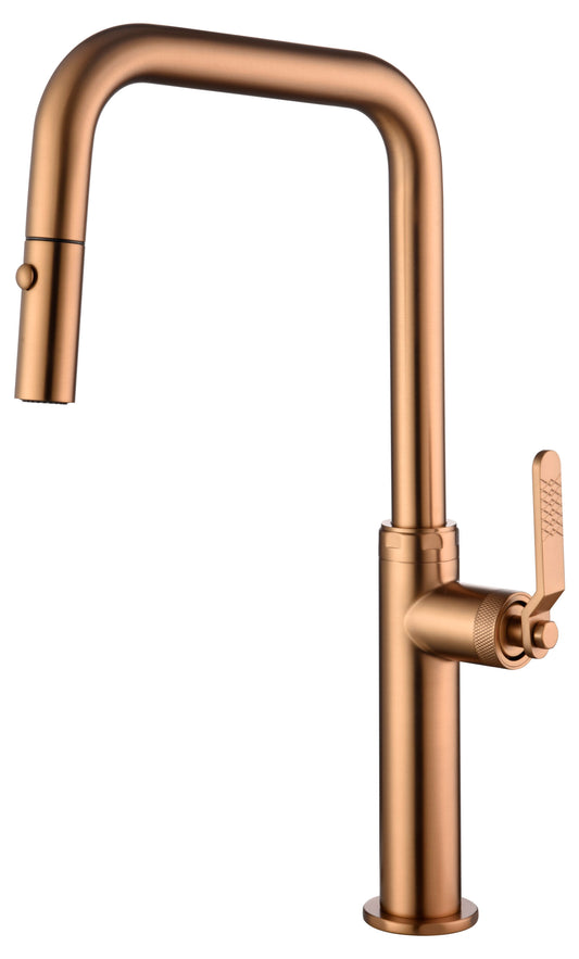 Grifo De Cocina Niza Oro Rosa Cepillado